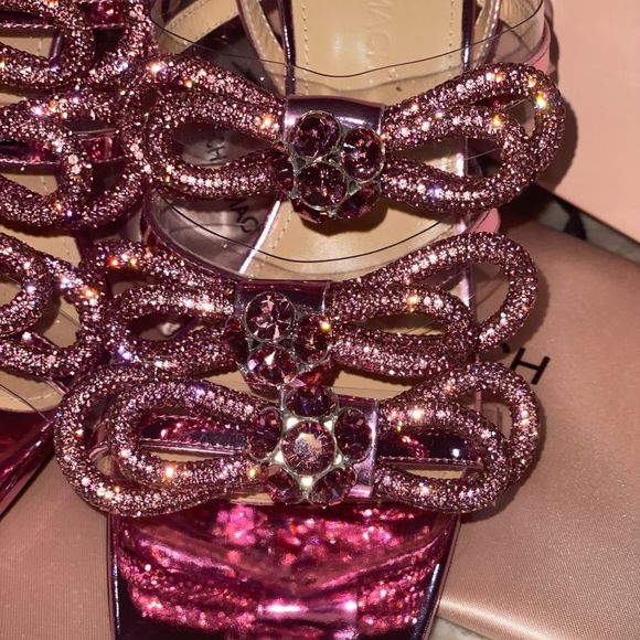 Mach & Mach Crystal Triple Bow Slingback 37.5 - Picture 11 of 12